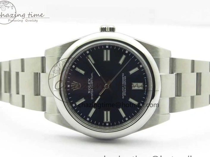 Best AAA Replica Sites Bracelet Best Blue 124300 Edition 41mm 2693 Upgraded Perpetual BP Oyster on Maker Dark Dial SS 1103